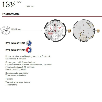 ETA G10962-6H