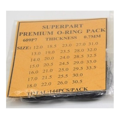 SORTIDO DE VEDANTES REDONDOS – ESPESSURA 0,7MM E DIAMETRO 12 A 33,5MM – 144PCS