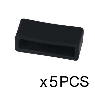 PRESILHA SILICONE PRETA – 26 A 30MM (5PCS)