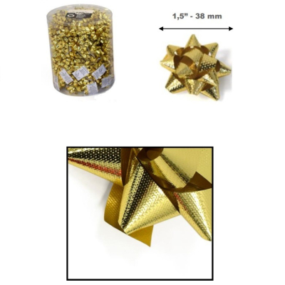 Laços ouro martelado 38mm