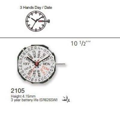 MIYOTA 2105 CALD. DUPLO