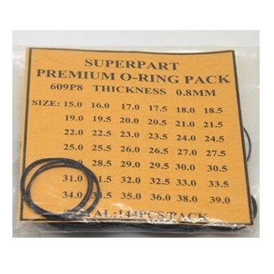 SORTIDO DE VEDANTES REDONDOS – ESPESSURA 0,8MM E DIAMETRO 15 A 39MM – 144PCS