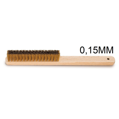ESCOVA DE LATÃO COM  4 FILEIRAS ESPESSURA FIO DE LATAO DE  0.15MM - ALEMÃ - CT7014E