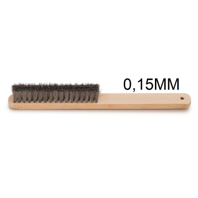 ESCOVA DE AÇO COM  4 FILEIRAS ESPESSURA FIO DE AÇO DE  0.15MM - ALEMÃ -  CT7014H