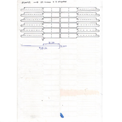 ETIQUETAS FOLHA A4 – 42 - MOD 2