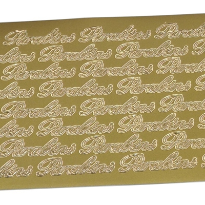 ETIQUETAS LASER "PARABÉNS"