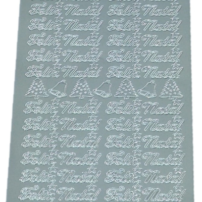 ETIQUETAS LASER “FELIZ NATAL” PRATEADAS