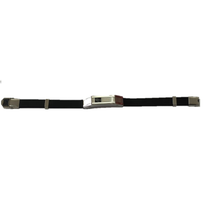 PULSEIRA PRETA COM APLICAÇÕES EM AÇO – A1799-3