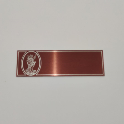 CHAPA COM SANTO - BRONZE - 9,5X3CM