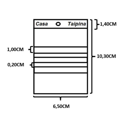 SACOS ZIP 3 BARRAS - 6,5X10,0CM