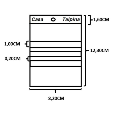 SACOS ZIP 3 BARRAS - 12X8CM