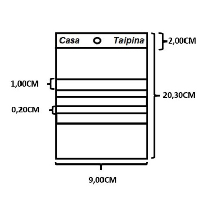 SACOS ZIP 3 BARRAS - 20X9CM