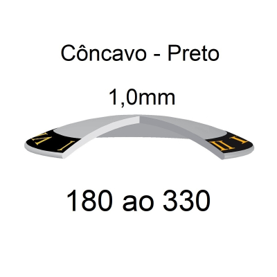 Côncavo com bisel preto