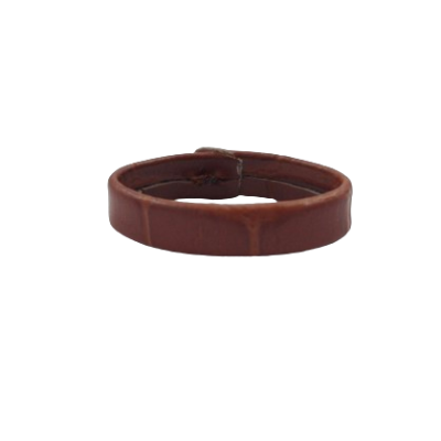 PRESILHA PELE CROCO CASTANHA