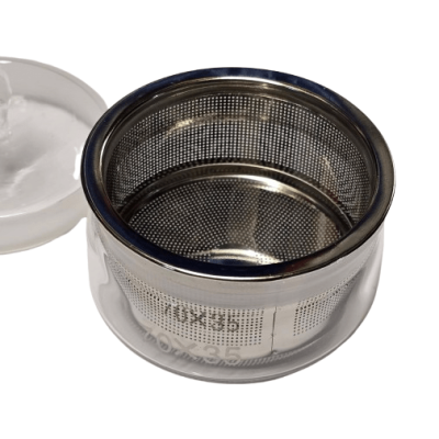 BENZINEIRA EM CRISTAL COM CESTO DE INOX - CT7956-C