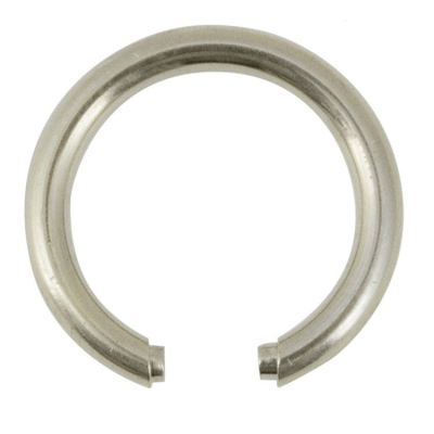 ARGOLA OVAL PRATEADO - CT8541-P