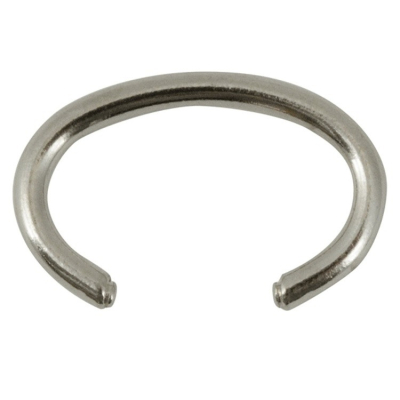 ARGOLA OVAL PRATEADO - CT8349-P