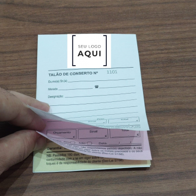3 talões – 9x12,5cm – personalizado